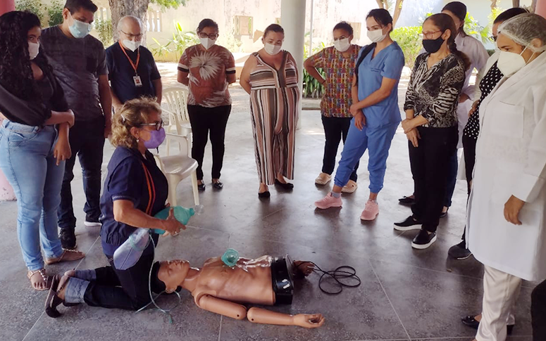 Samu Ceará realiza treinamento de urgência para profissionais do Hospital de Saúde Mental